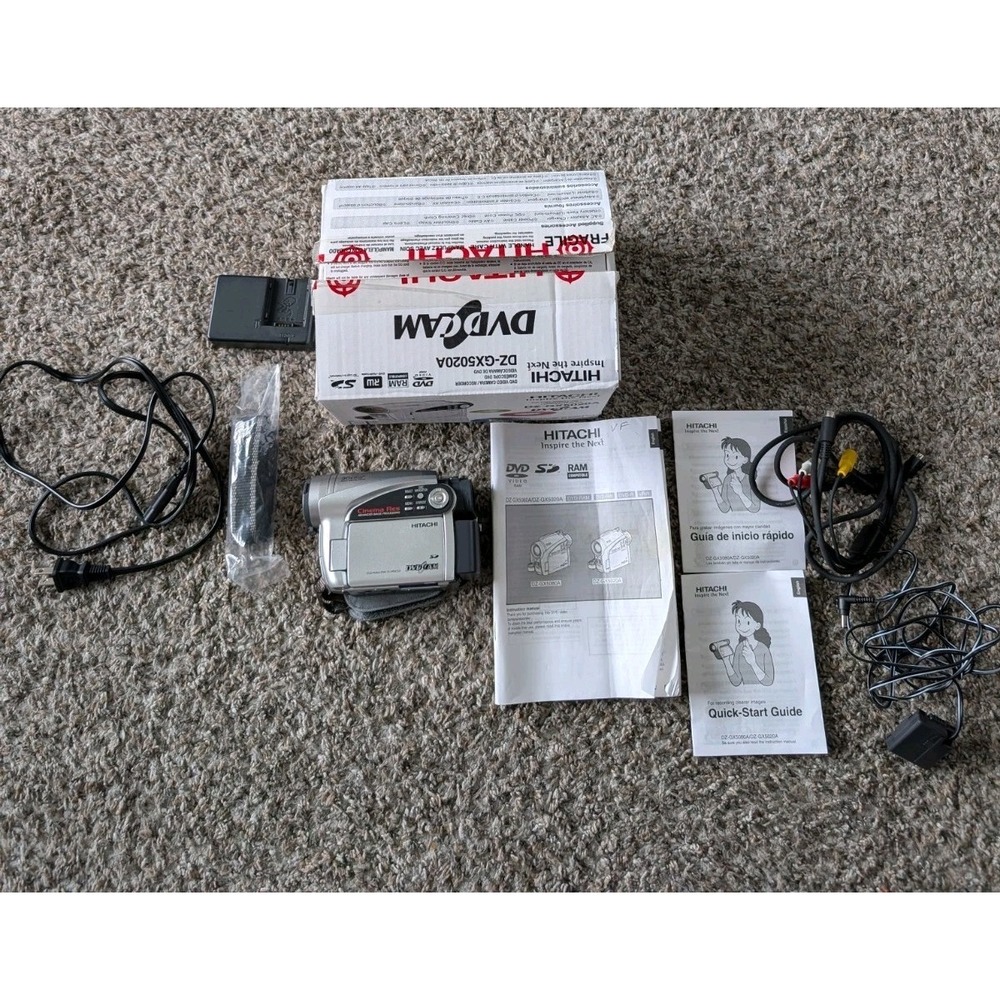 Hitachi DZ-GX5020A DVD‎ Camcorder with 30x Optical Zoom Bundle With Box